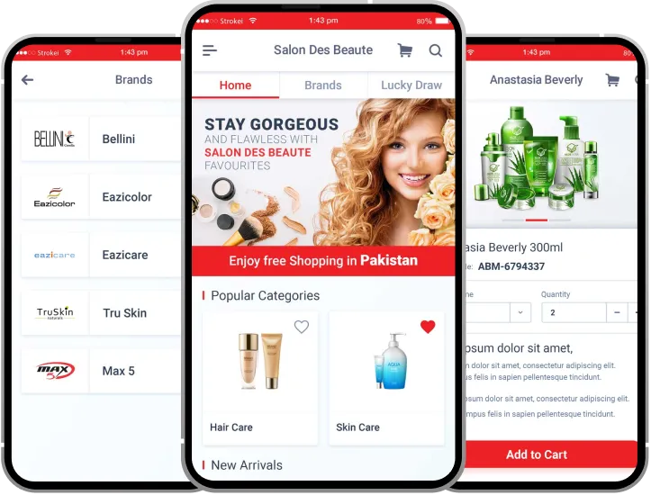 Beauty E-commerce Mobile App product design case study